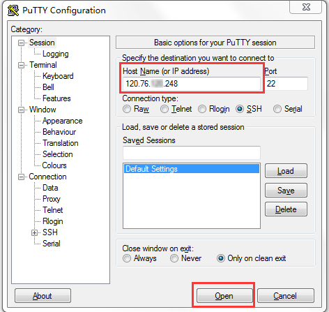 使用远程连接软件 (如 Putty、XShell) 连接你的Linux服务器